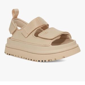 UGG Kids Sandals - Tan -Child Goldenglow Sandal Sea Salt, 3 Little Kid unisex